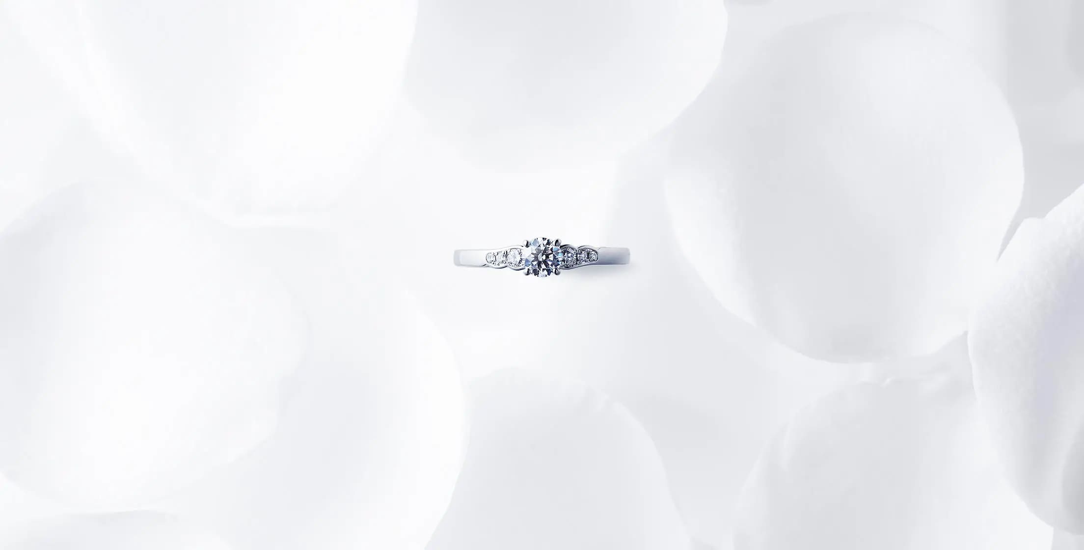 NIWAKA 婚約指輪　花麗 メレシンプル-copy-0