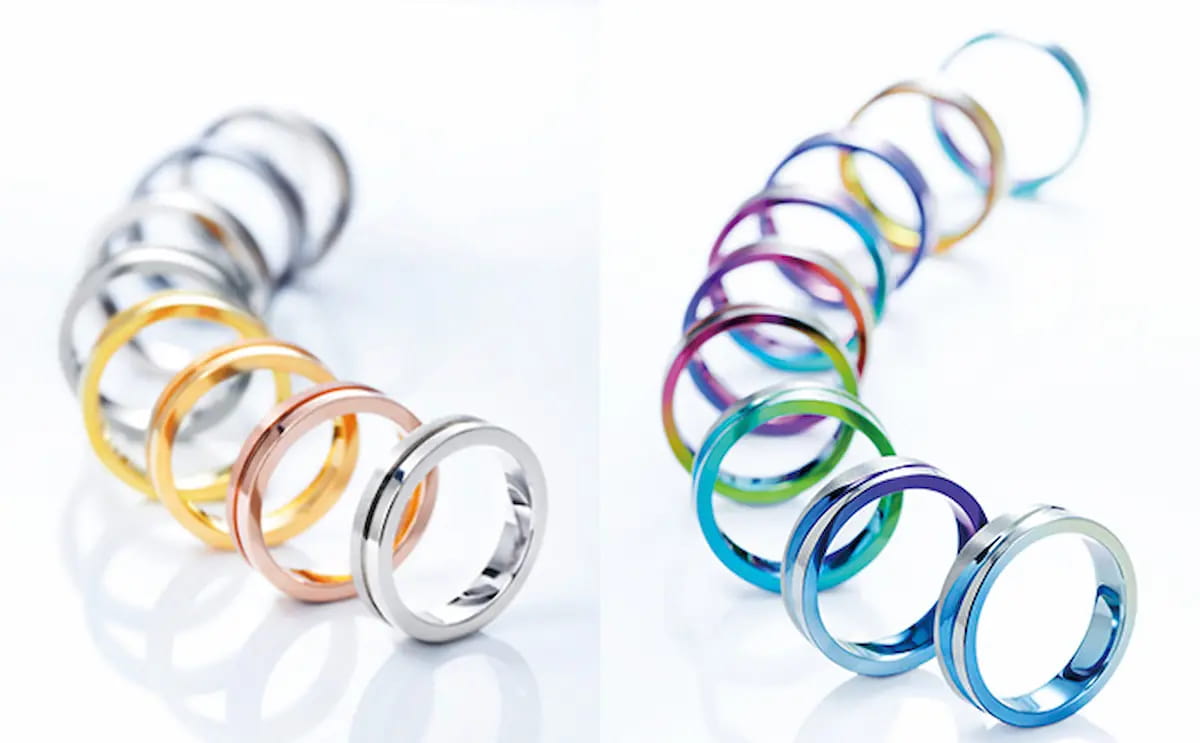 金沢で人気の結婚指輪ブランド　SORAの結婚指輪　カラー