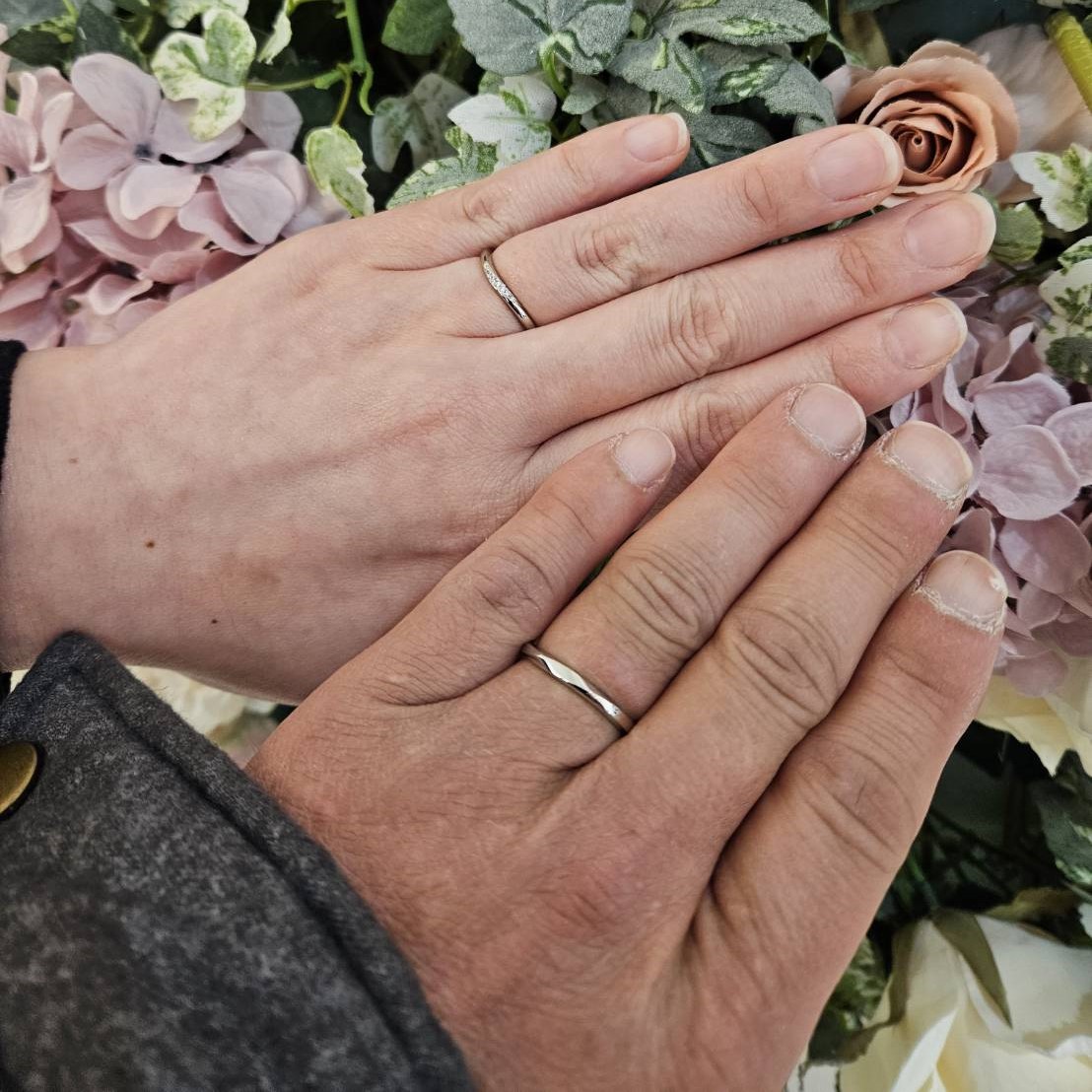 金沢市で人気のNIWAKAの結婚指輪の朝葉